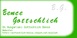 bence gottschlich business card